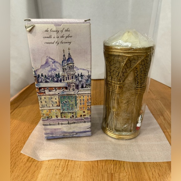 Vintage Emperor Art Creations Noel 1993 Christmas Holiday candle decor - Picture 2 of 5